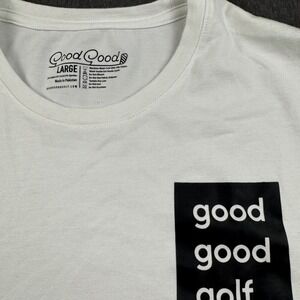 Good Good Golf T Shirt Mens Large White Fighting For Par Graphic Tee